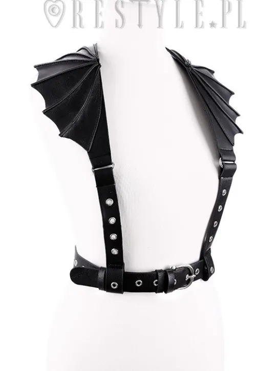 Gotycki Pasek, uprząż, skrzydła nietoperza "BAT WINGS HARNESS BELT"-Restyle Sale