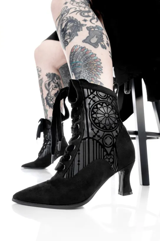 Gotyckie Trzewiki SANCTORIUM Katedralne, sznurowane buty-Restyle Sale