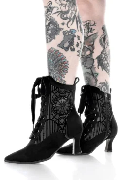 Gotyckie Trzewiki SANCTORIUM Katedralne, sznurowane buty-Restyle Sale
