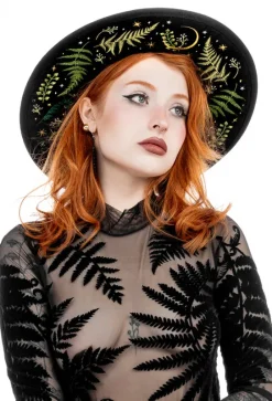 HERBAL HAT Haftowany kapelusz-Restyle Sale