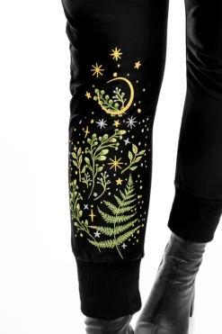HERBAL SWEATPANTS Spodnie dresowe modelujące z haftem-Restyle Discount