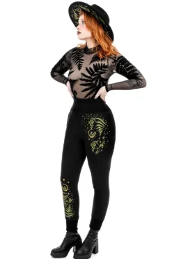 HERBAL SWEATPANTS Spodnie dresowe modelujące z haftem-Restyle Discount
