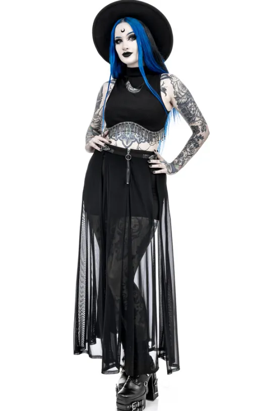 JASMIN CRESCENT TOP Krótki top z koralikami-Restyle Online