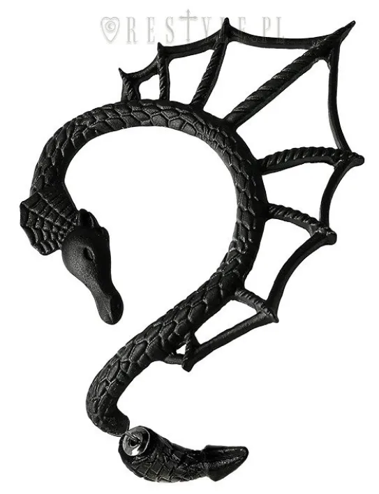 Kolczyk Nausznica na lewe ucho "DRAGON EARCUFF"-Restyle Sale