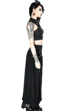 Krótki top z harnessem i obrożą VILLAIN TOP-Restyle Sale