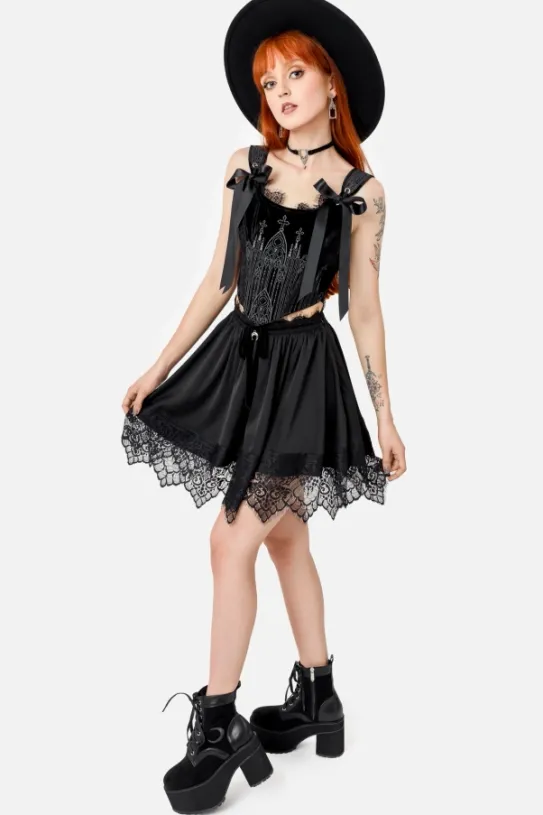 LOST IN MAGIC mini spódniczka-Restyle Online