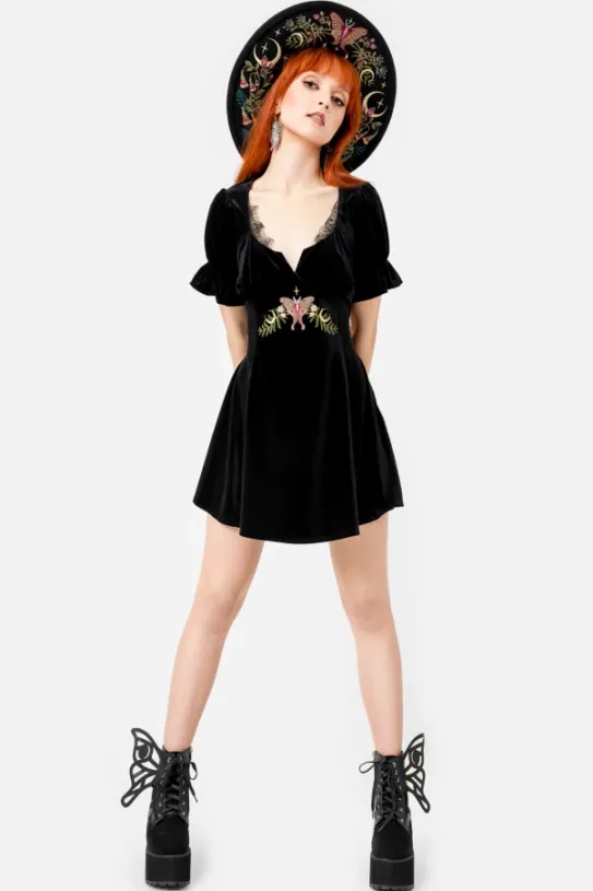 MIDNIGHT FLORA MINI SUKIENKA-Restyle Outlet