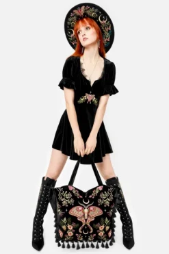 MIDNIGHT FLORA MINI SUKIENKA-Restyle Outlet