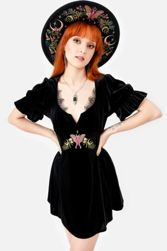 MIDNIGHT FLORA MINI SUKIENKA-Restyle Outlet