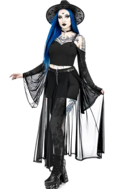 MIDNIGHT VEIL LONG SLEEVE TOP-Restyle Outlet