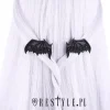 Para spinek do włosów, gotyckie spinki, czarne koronkowe nietoperze "LACE BAT WINGS"-Restyle New