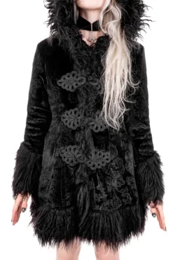 PŁASZCZ ZIMOWY SANCTORIUM z futerkiem shaggy-Restyle Sale