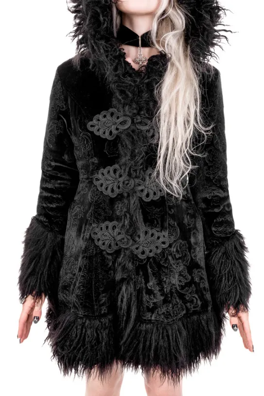 PŁASZCZ ZIMOWY SANCTORIUM z futerkiem shaggy-Restyle Sale