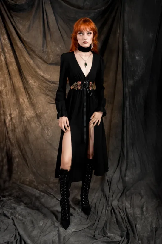 POISONED PETAL sukienka midi-Restyle Sale