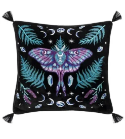 Poszewka ENCHANTED FOREST haftowana poduszka z ćmą-Restyle Online