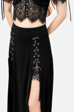 RHODANTHE spódnica z wiskozy maxi-Restyle Outlet