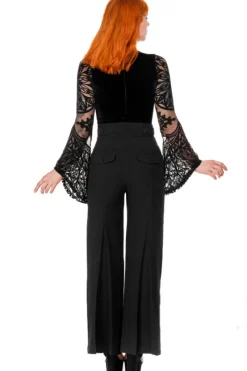 ROSARIUM BODYSUIT Body z rozszerzanymi rękawami i rozetą-Restyle Online