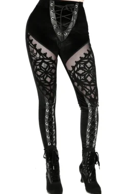 ROSARIUM Flocked Leggings-Restyle Outlet