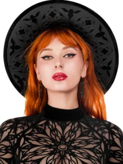 ROSARIUM LASER CUT HAT, cathedral wide brim hat-Restyle Discount