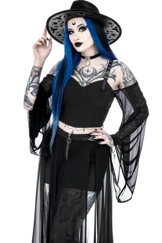 ROSARIUM LASER CUT HAT, cathedral wide brim hat-Restyle Discount