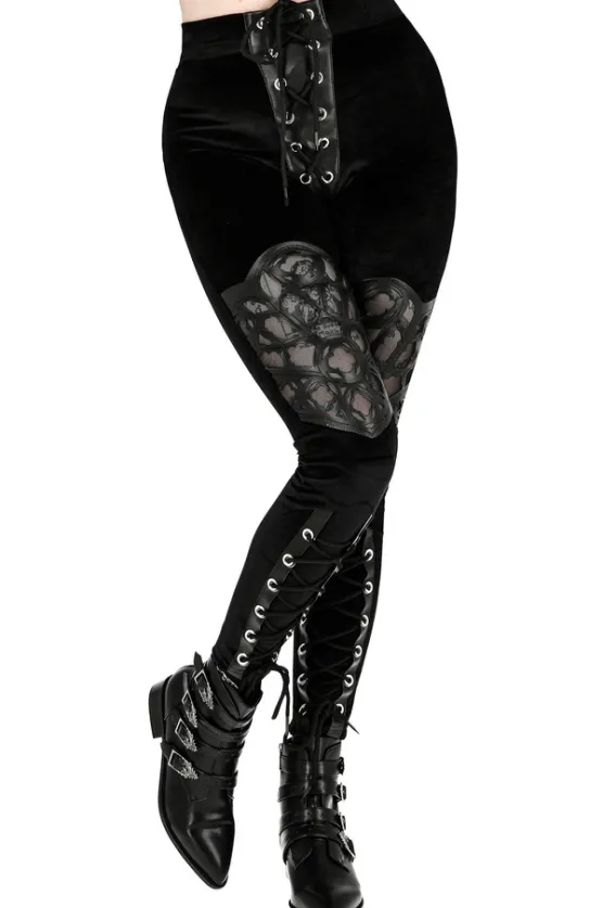 ROSARIUM LASER CUT LEGGINGS-Restyle Online