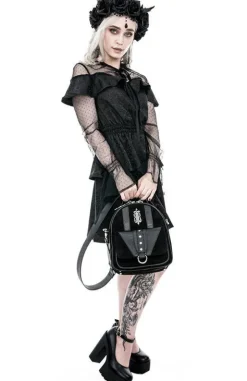 Sukienka gotycka ZOE DRESS żakardowa z falbanami-Restyle Clearance
