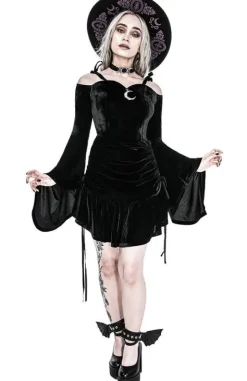 Sukienka z dekoltem serduszko LUCRETIA drapowana-Restyle Clearance