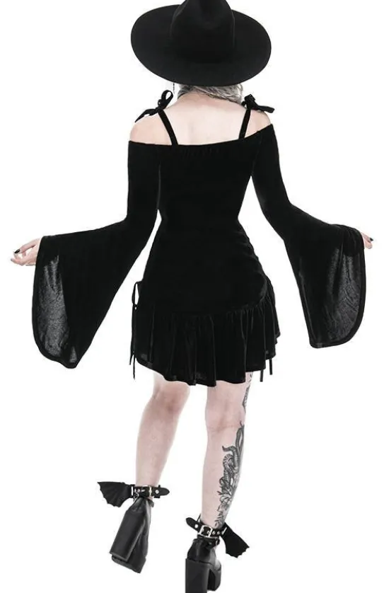 Sukienka z dekoltem serduszko LUCRETIA drapowana-Restyle Clearance