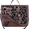 Teczka brązowa steampunkowa torba "BROWN MECHANISM"-Restyle Hot