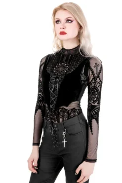 TOP BATWING LACE UP-Restyle Best