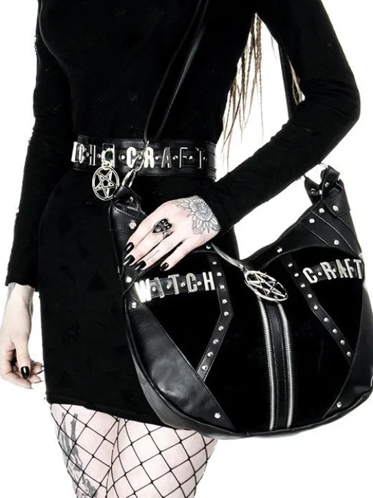 Torba worek "WITCHCRAFT HOBO BAG" torebka z pentagramem-Restyle Online