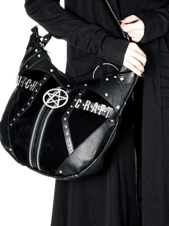 Torba worek "WITCHCRAFT HOBO BAG" torebka z pentagramem-Restyle Online