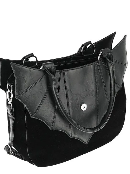 Torebka gotycka "OMINOUS BAG" nietoperz i pentagram-Restyle Best