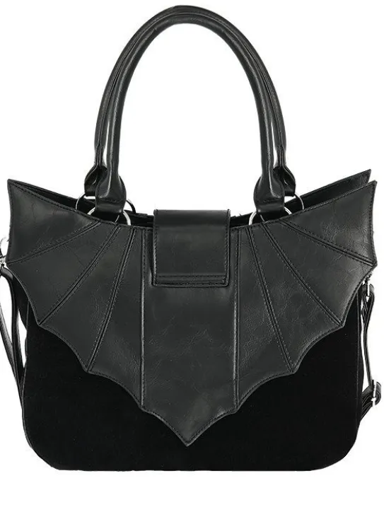 Torebka gotycka "OMINOUS BAG" nietoperz i pentagram-Restyle Best