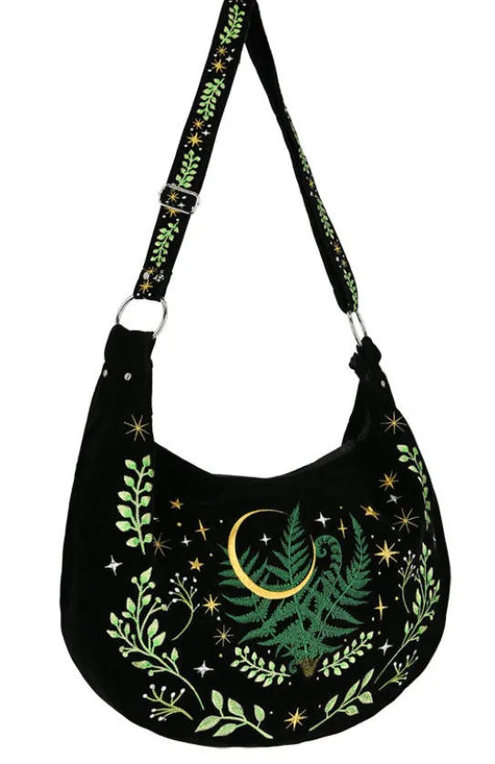 Torebka HERBAL hobo Bag Haftowana Paproć-Restyle Online