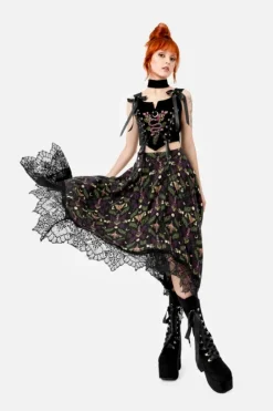 WILDERWOOD spódnica midi z wiskozy-Restyle Online