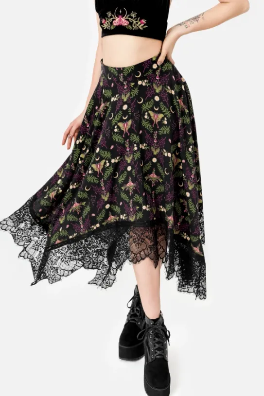 WILDERWOOD spódnica midi z wiskozy-Restyle Online