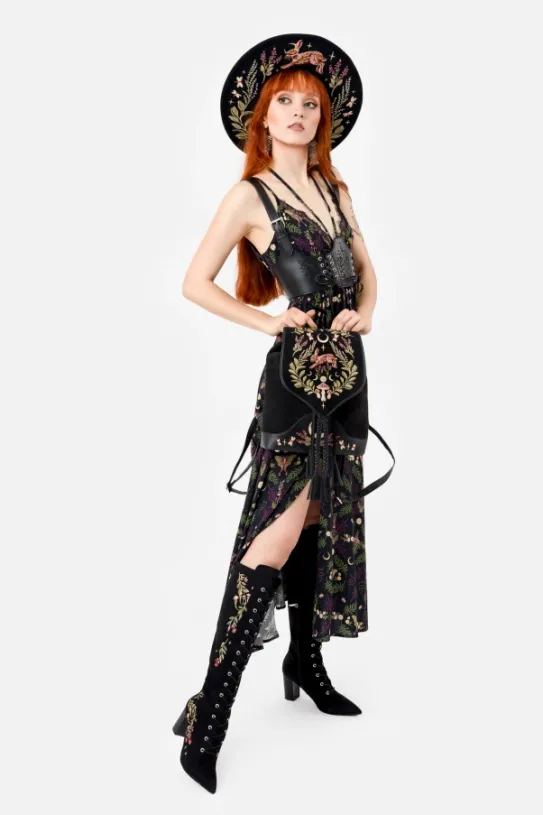 WILDERWOOD sukienka maxi z wiskozy-Restyle Best