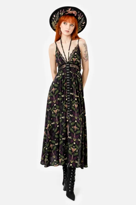 WILDERWOOD sukienka maxi z wiskozy-Restyle Best