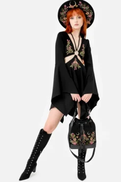 WILDFLOWER kapelusz z księżycem i roślinami-Restyle Hot