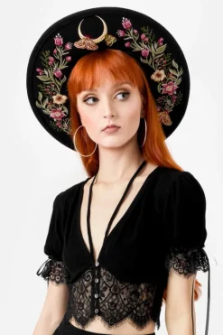WILDFLOWER kapelusz z księżycem i roślinami-Restyle Hot