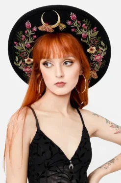 WILDFLOWER kapelusz z księżycem i roślinami-Restyle Hot