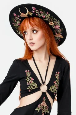 WILDFLOWER kapelusz z księżycem i roślinami-Restyle Hot