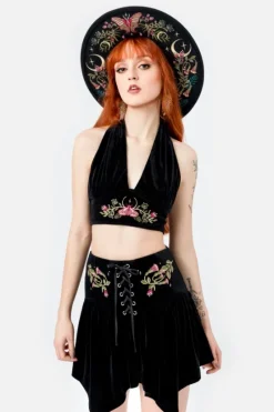 WOODLAND BLOOM WIĄZANY TOP-Restyle Outlet