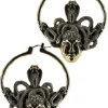 Złote Kolczyki Meduza Hoop Earrings-Restyle Hot